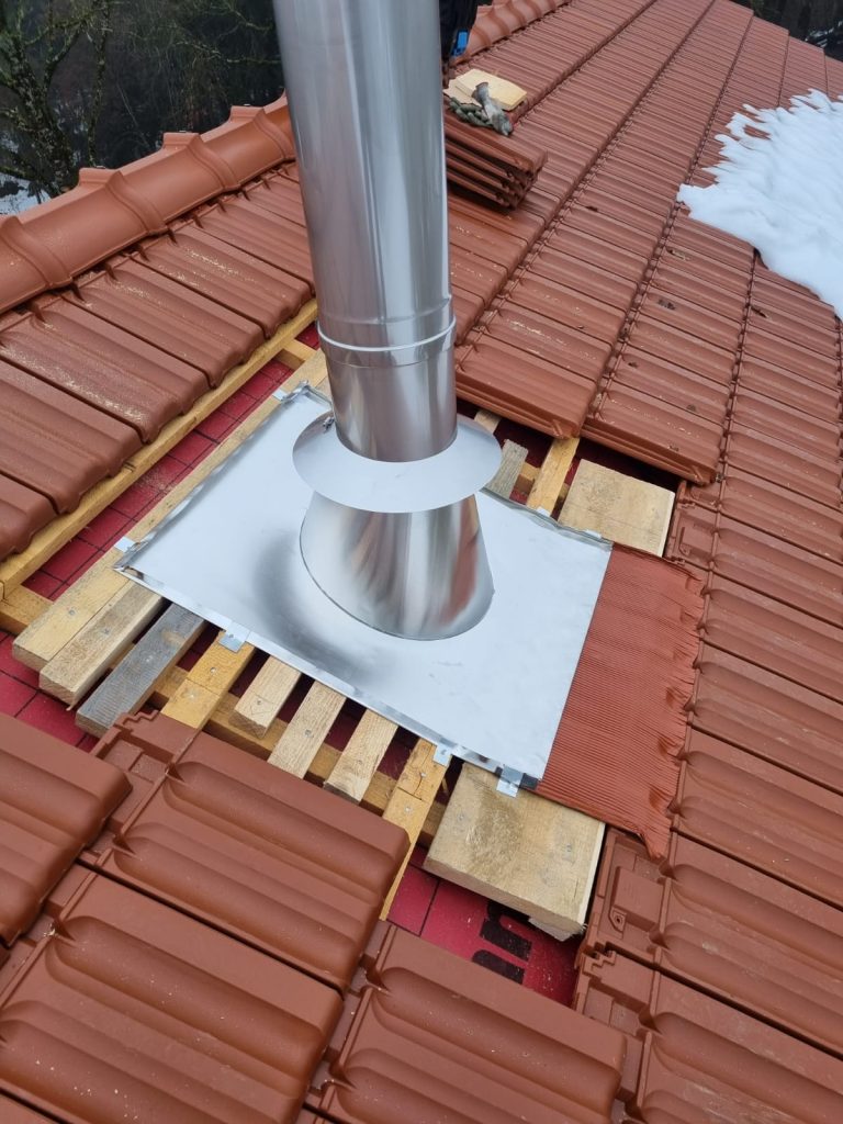Dachdurchführung Edelstahlschornstein
