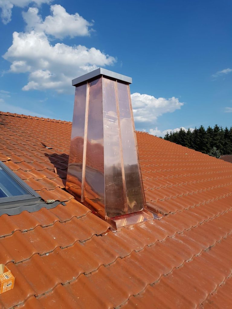 Kamineinfassung konisch Kupfer